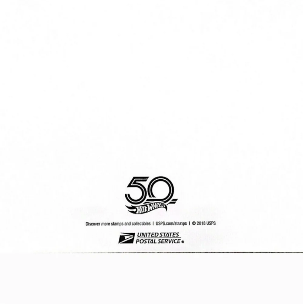 100 USPS Forever Stamps‎ Hot Wheels 50th Anniversary Toy Cars Mattel Collectible